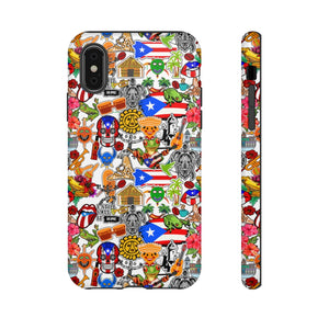 Puerto Rico Flag Symbols Phone Case - Phone Case Teezalo