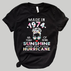 Made In 1974 48th Birthday T-shirt For Her - T-shirt Birthday Gift Teezalo