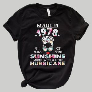 Made In 1978 44th Birthday T-shirt For Her - T-shirt Birthday Gift Teezalo