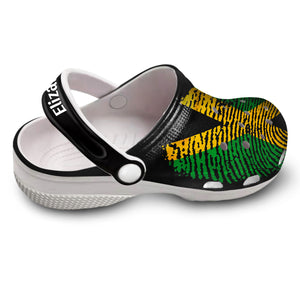 DNA Jamaica Flag Jamaica Gift Personalized Clogs Shoes