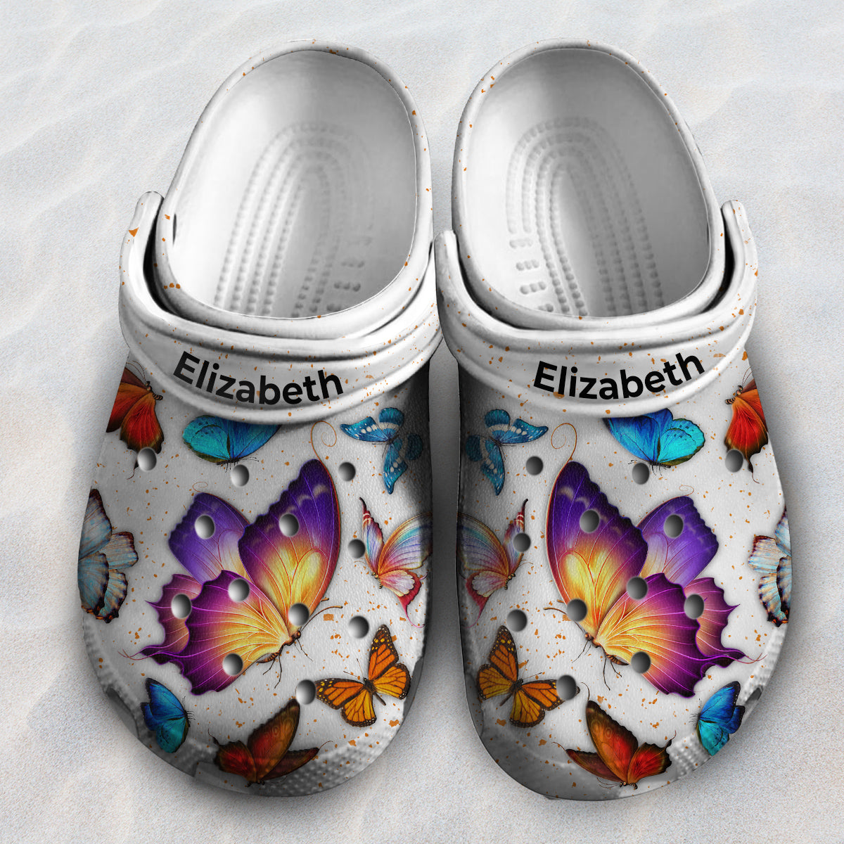 Butterfly Personalized Clogs Shoes, Best Gifts For Butterfly Lovers