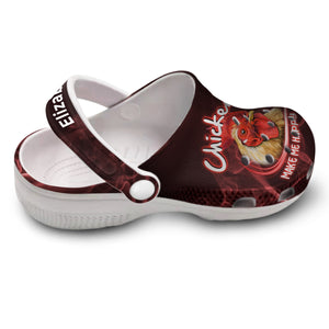 Chicken Make Me Happy Personalized Clog Shoes With Your Name