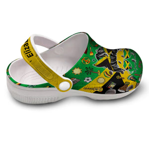 Jamaica Life Flag Symbol Personalized Clogs Shoes