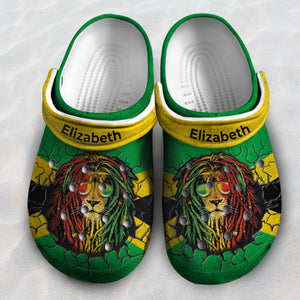 Jamaica Flag Crack Personalized Clog Shoes