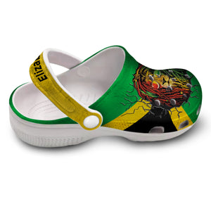 Jamaica Flag Crack Personalized Clog Shoes
