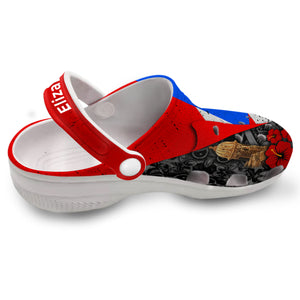 Puerto Rico Flag Symbols Colorful Personalized Clogs Shoes