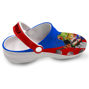 Puerto Rico Flag Crack Personalized Clog Shoes