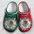 Mexico Flag Bleached Personalized Clog Shoes