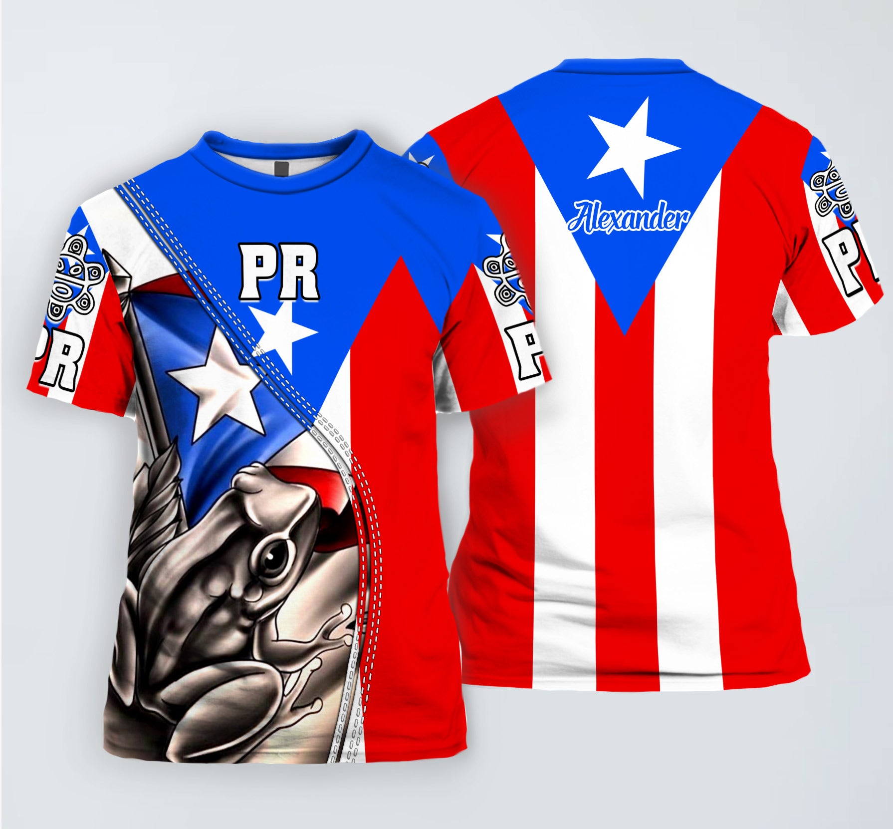 Puerto Rico Flag Puerto Rican Unisex 3D Personalized T-shirt
