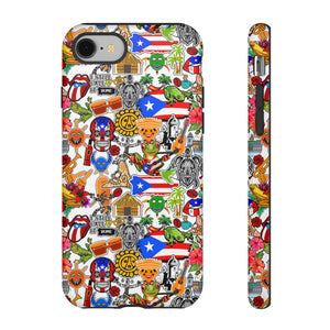 Puerto Rico Flag Symbols Phone Case - Phone Case Teezalo