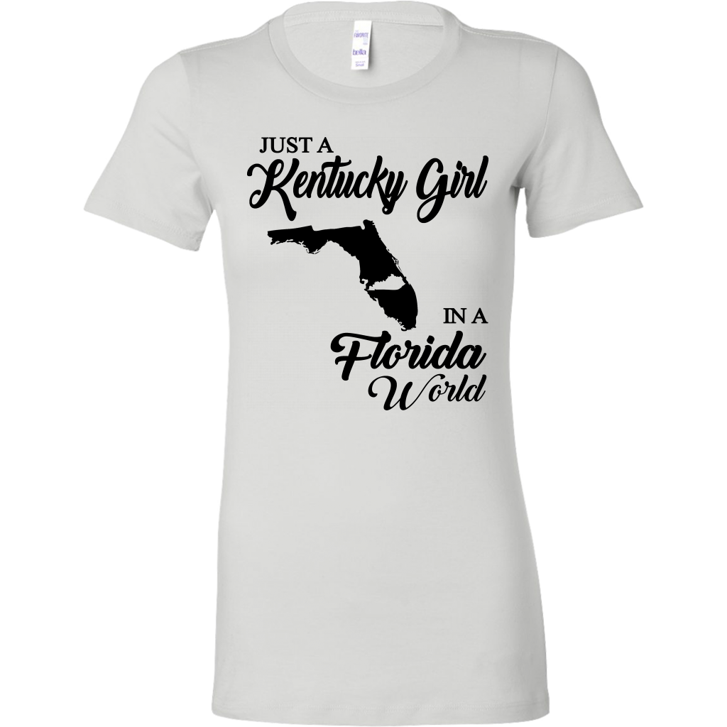 Just A Kentucky Girl In A Florida World T-shirt - T-shirt Teezalo