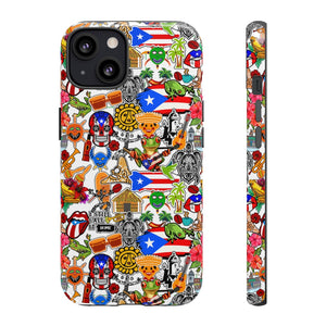 Puerto Rico Flag Symbols Phone Case - Phone Case Teezalo