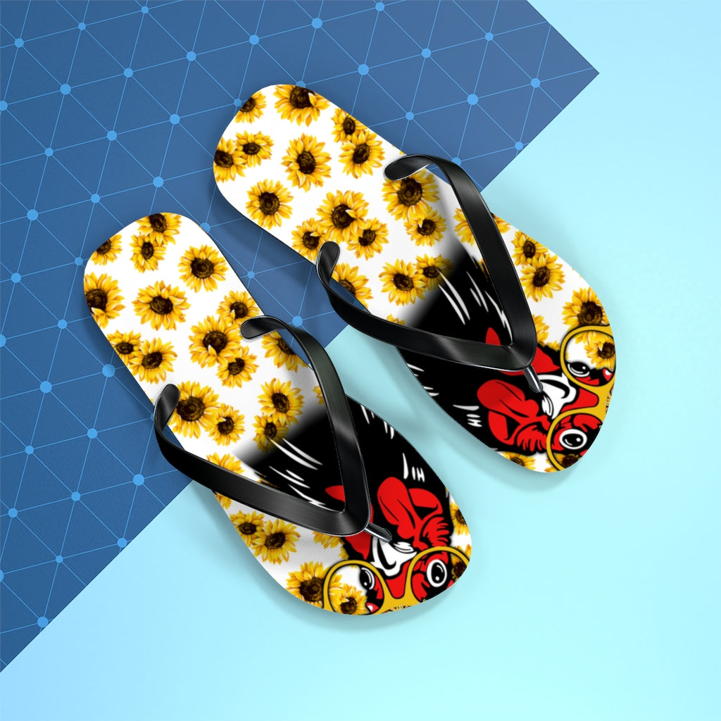 Chicken Flip Flops With Sunflower