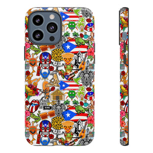 Puerto Rico Flag Symbols Phone Case - Phone Case Teezalo
