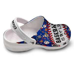 Baseball Is My Life Custom Clogs Shoes