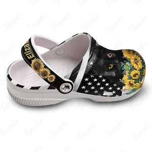 Cat Personalized Clogs Shoes, Custom Cat Face Gift TT1102