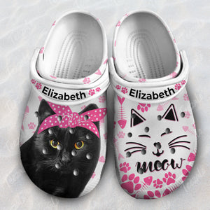Cute Cat Meow Personalized Clogs Shoes