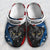 Opened American Flag Cat Personalized Clogs Shoes