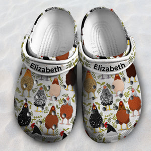 Cute Chicken Personalized Clogs Shoes With Chicken Breeds