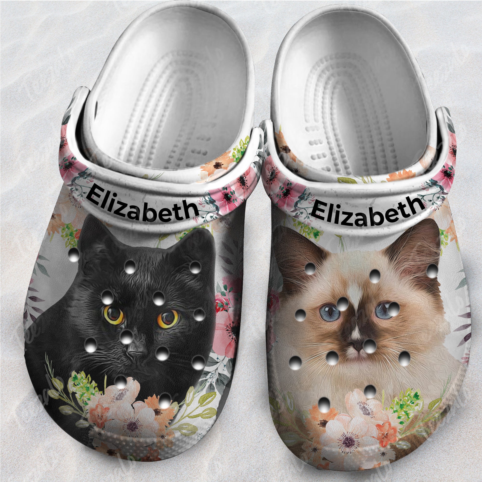 Personalized Cat Women Clogs Shoes with Your Photos - Men's US3