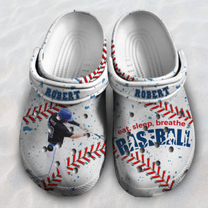 Baseball Lovers Personalized Clogs Shoes TH1221 1