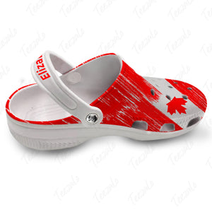 Canada Flag Personalized Clogs Shoes With Pride