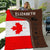 Canada Blanket Quilt, Canadian Flag Personalized Blanket Quilt With Your Name - Blanket Born Teezalo