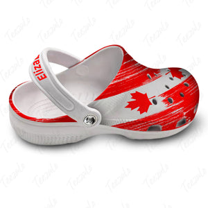 Canada Flag Personalized Clogs Shoes With Pride