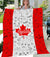 Canada Flag And Symbols Personalized Fleece Blanket With Your Name