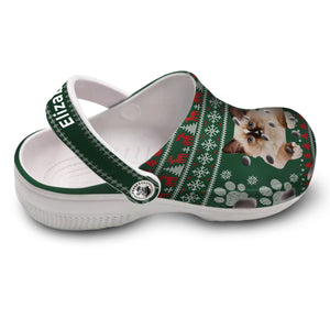 Cat Personalized Holiday Clogs Shoes With Photo TH1104 2