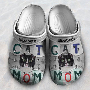 Cat Mom Personalized Clogs Shoes For Cat Mom