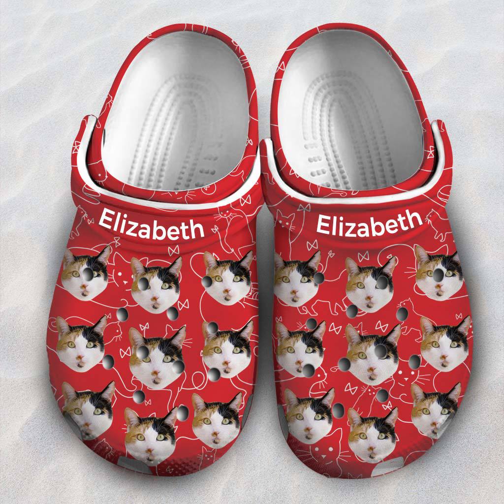 Products Cat Personalized Clogs Shoes For Cat Lovers With Cat Face HH1202
