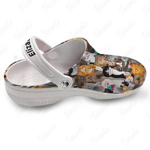 Cats Personalized Clogs Shoes With Your Name