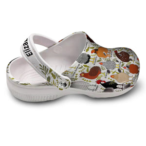Chicken Clogs Shoes Personalized With Type of Chicken 