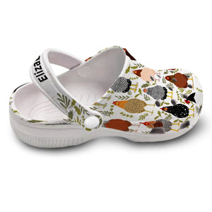 Cute Chicken Personalized Clogs Shoes With Chicken Breeds
