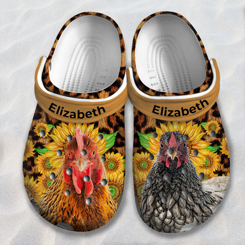 Custom Chicken Personalized Clogs Shoes Gift For Chicken Lovers HH1003