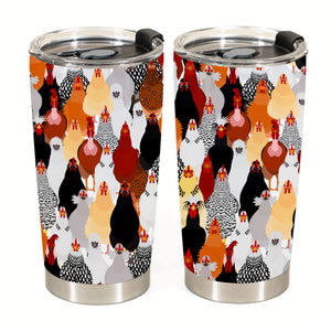 Chicken Passion Stainless Steel Insulated Tumbler - Tumbler Pet Teezalo