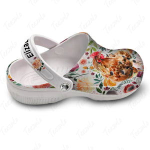 Chicken Flower Clogs Shoes Gifts For Chicken Lovers - Crocs Pet Teezalo
