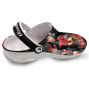Chicken Personalized Clogs Shoes For Women With Floral Pattern