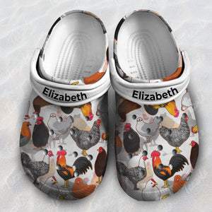 Cute Chickens Personalized Clogs Shoes