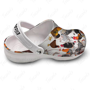 Cute Chickens Personalized Clogs Shoes