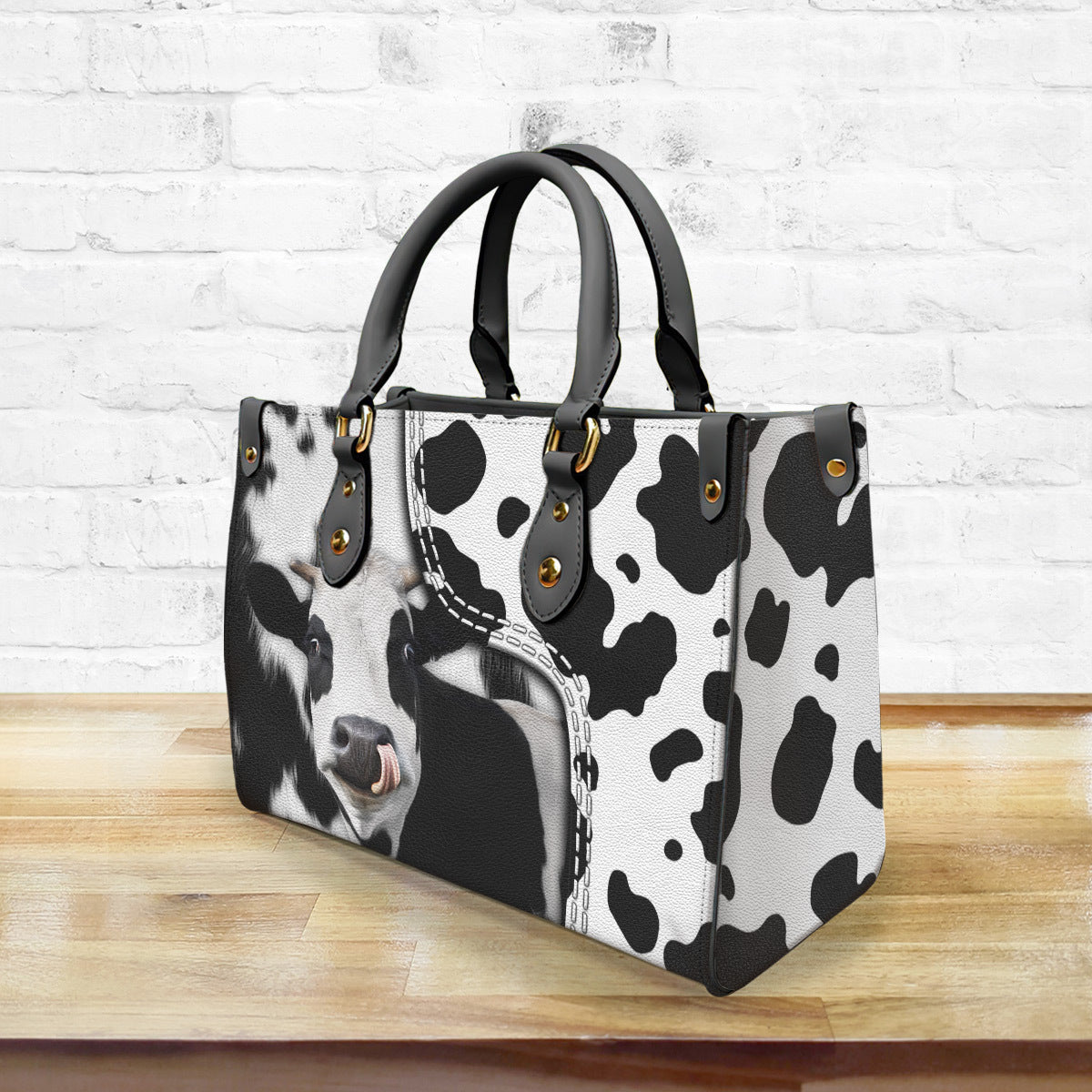 Cow Face Personalized Handbag Purse For Cow Lovers