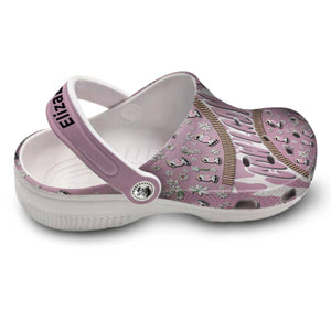 Cow Lady Pattern Personalized Clogs Shoes
