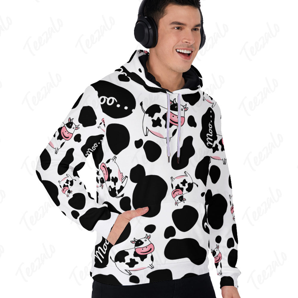 Cow Moo All Over Hoodie TH0921