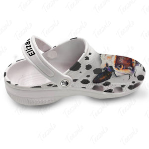 Cow Crack Personalized Clog Shoes