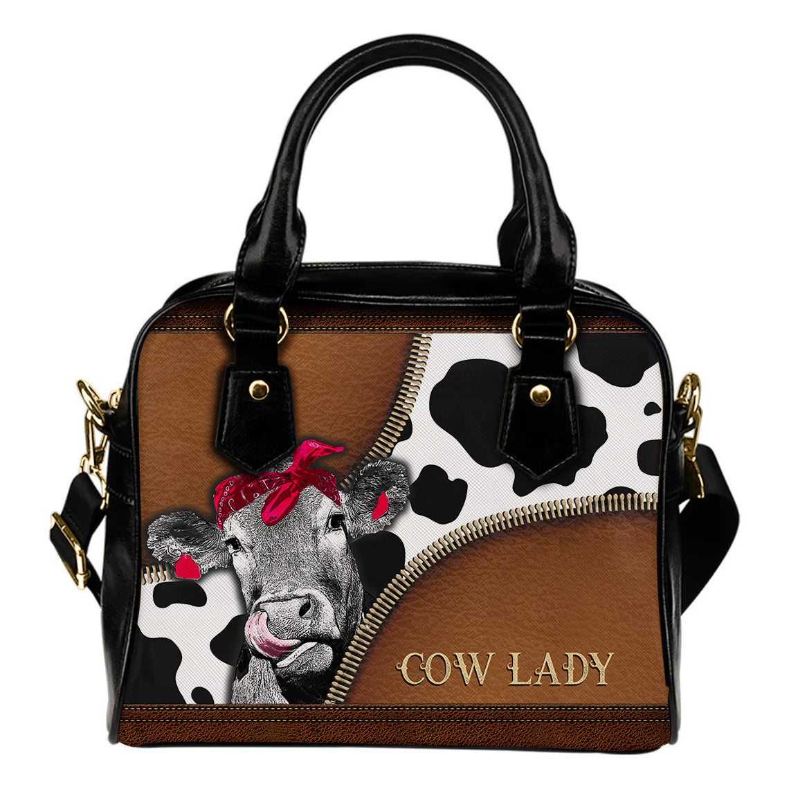 Cow Shoulder Handbag