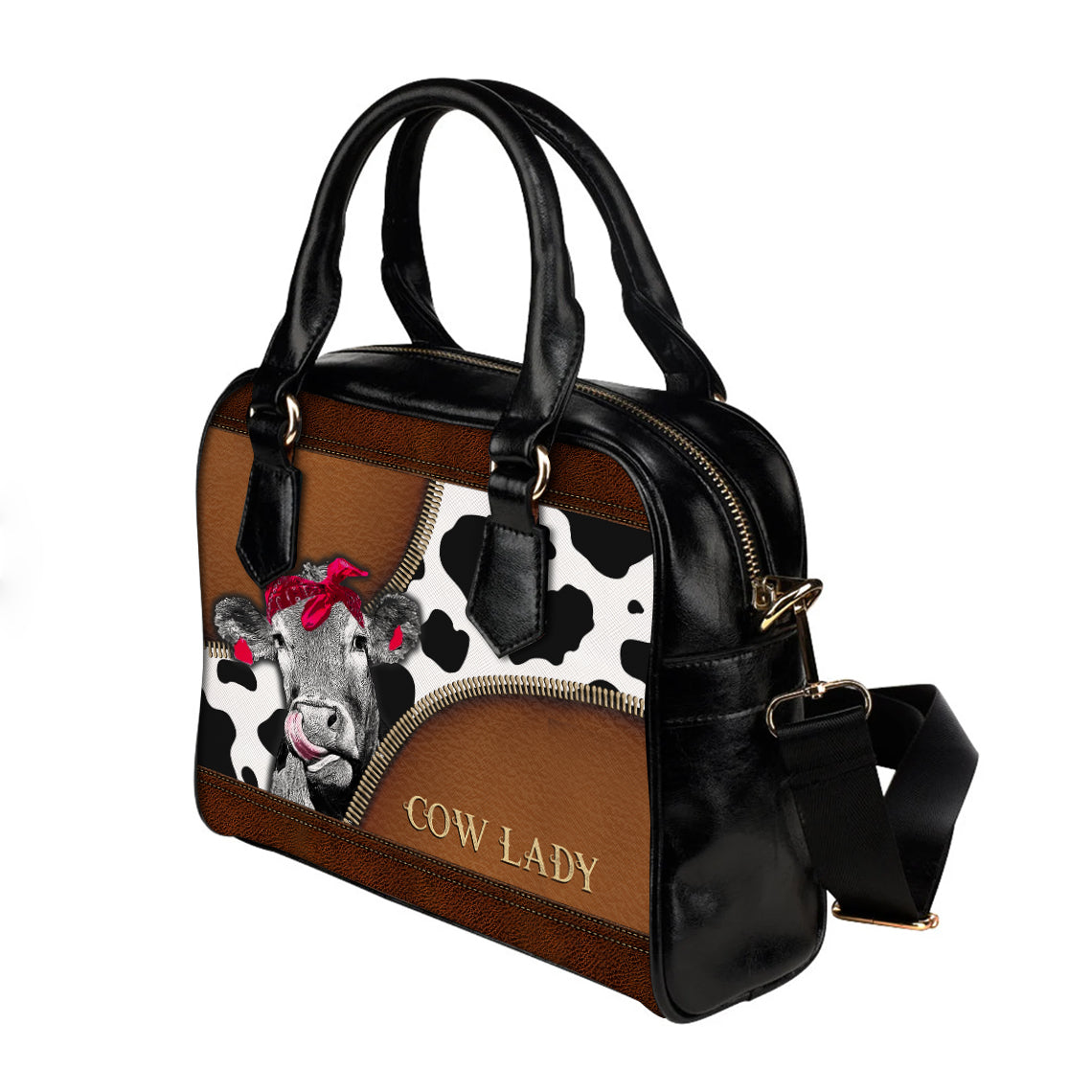 Cow Lady Shoulder Handbag