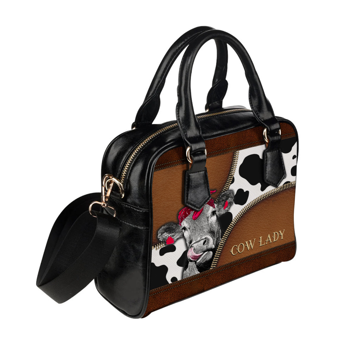 Cow Lady Shoulder Handbag