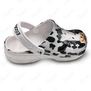 Cow Head Personalized Clogs Shoes With Your Name