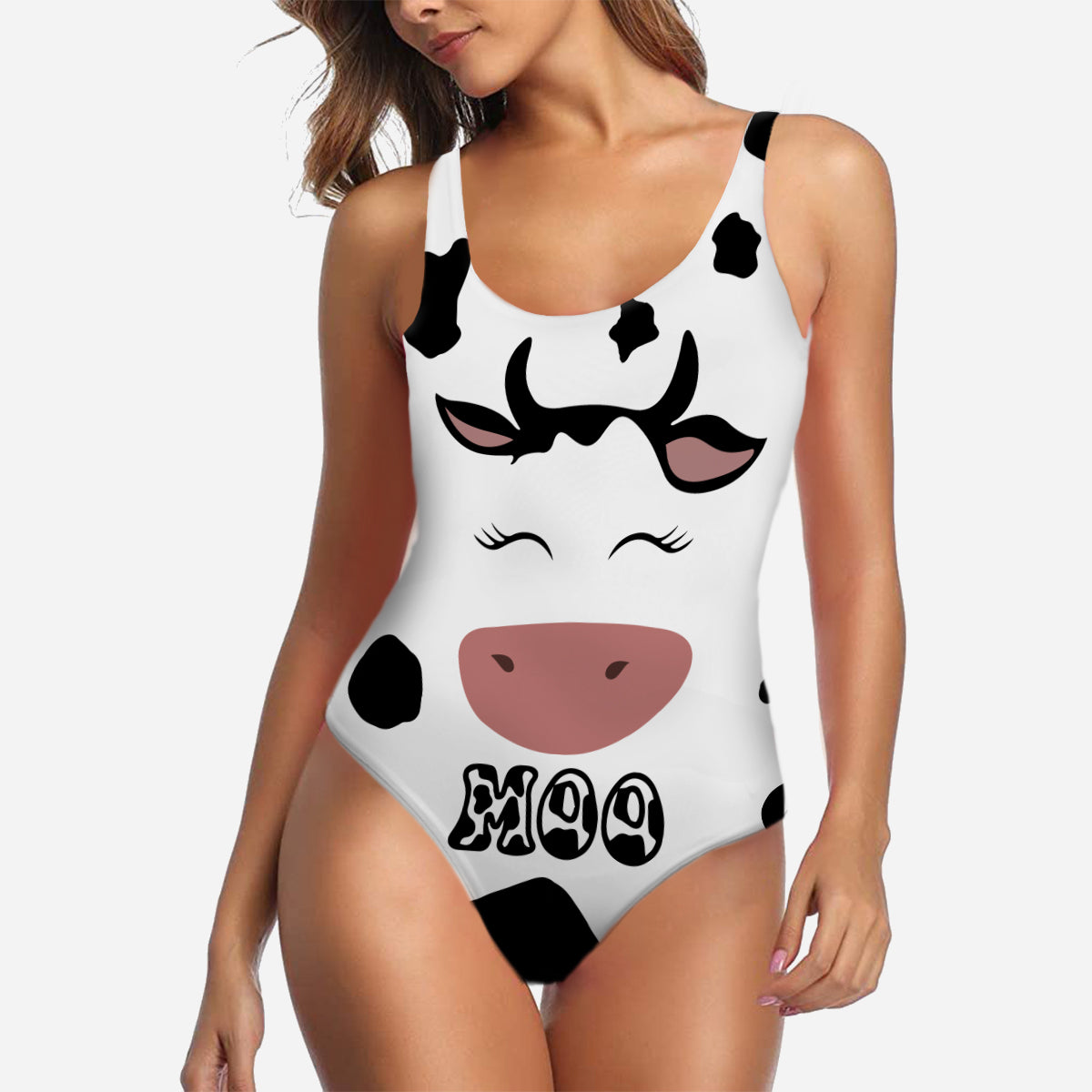 Cow Moo Swimsuit For Cow Lovers
